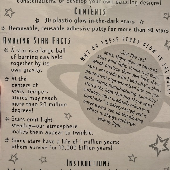 New great explorations, glow-in-the-dark stars - Picture 6 of 9